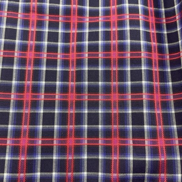 NWT Bugatchi Mens Pink/Navy Plaid Button Up Lone Sleeve-L - Picture 14 of 15